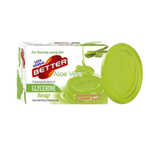 Lata Herbal Better Aloevera Transparent 125gm Glycerin Soap