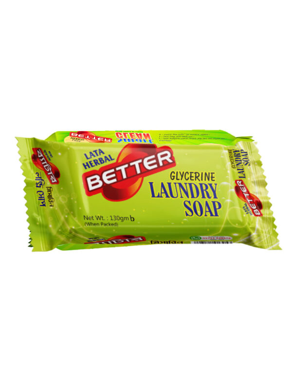 Lata Herbal Better Glycerin Laundry Soap 130gm